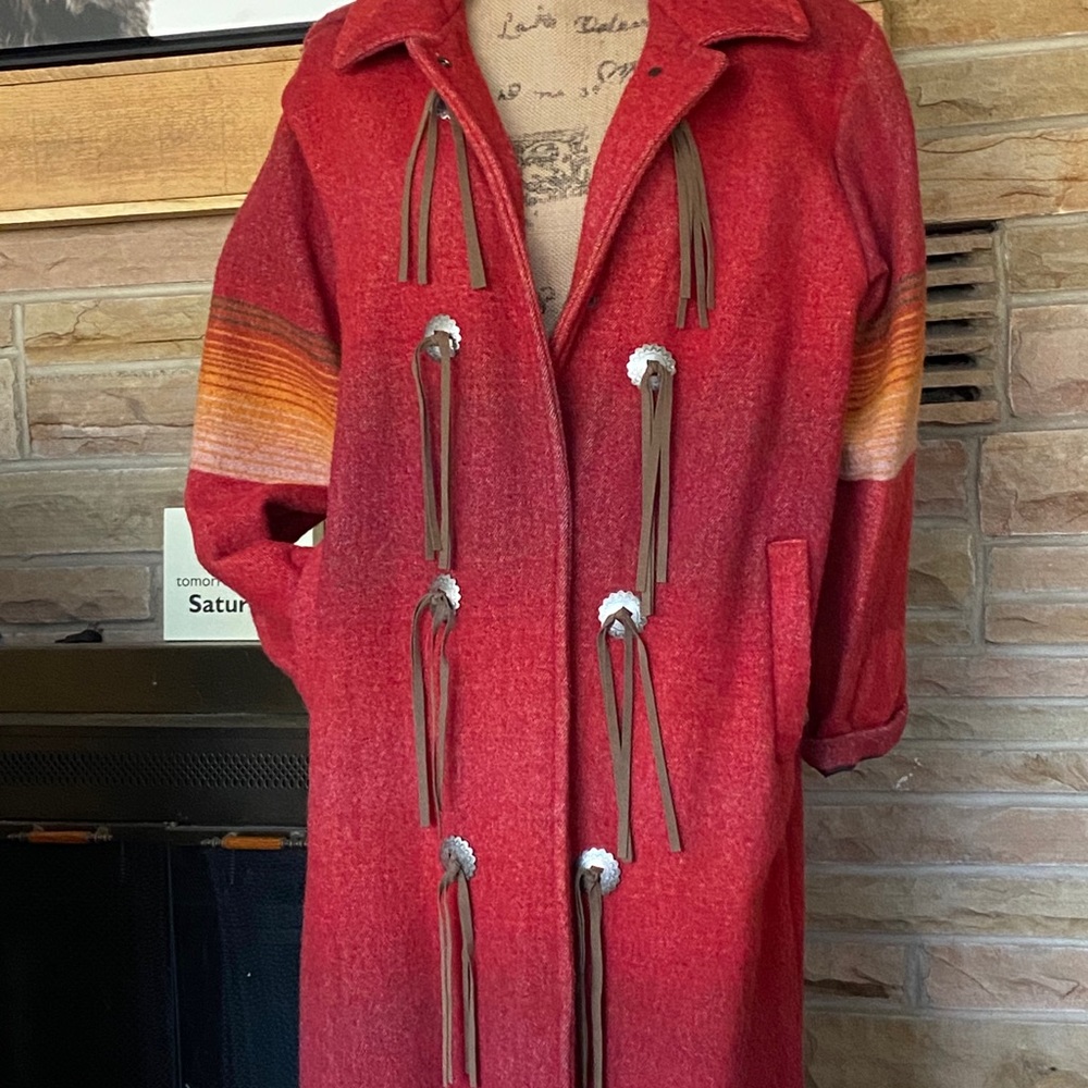 COPY - Vtg Woolrich Navajo Blanket Wool Coat Southwest